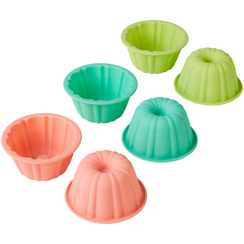 Juego 6 Moldes Silicona Mini Budines - Wilton - Image 2