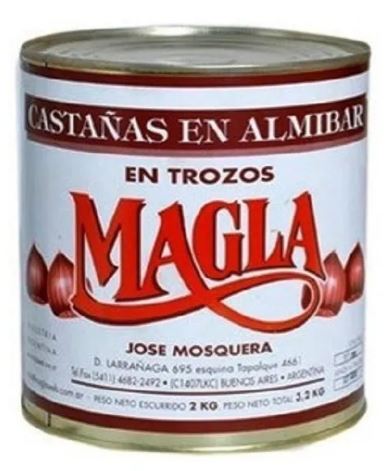 Castañas en Almíbar en Trozos Grande - Magla